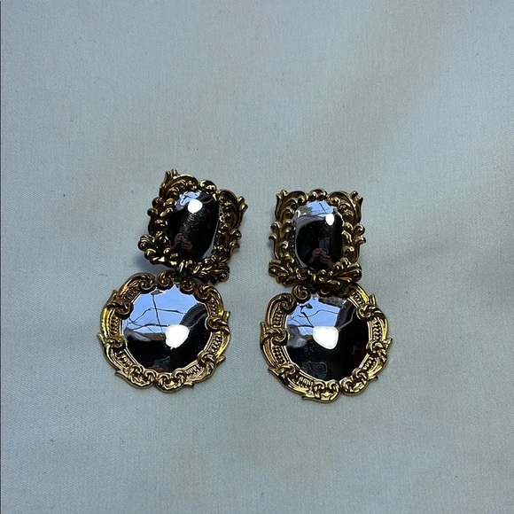 925 Elegant Gold and Silver Earrings - Picture 6 of 8